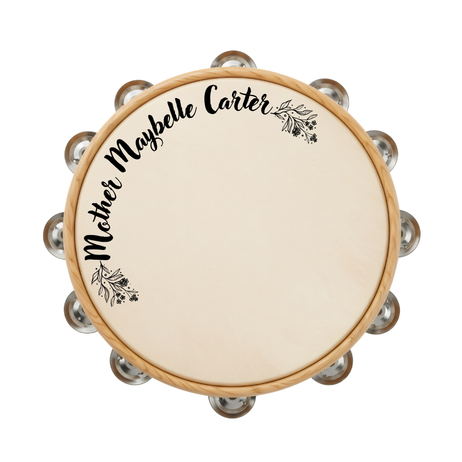 Mother Maybelle Carter Signature Tambourine
