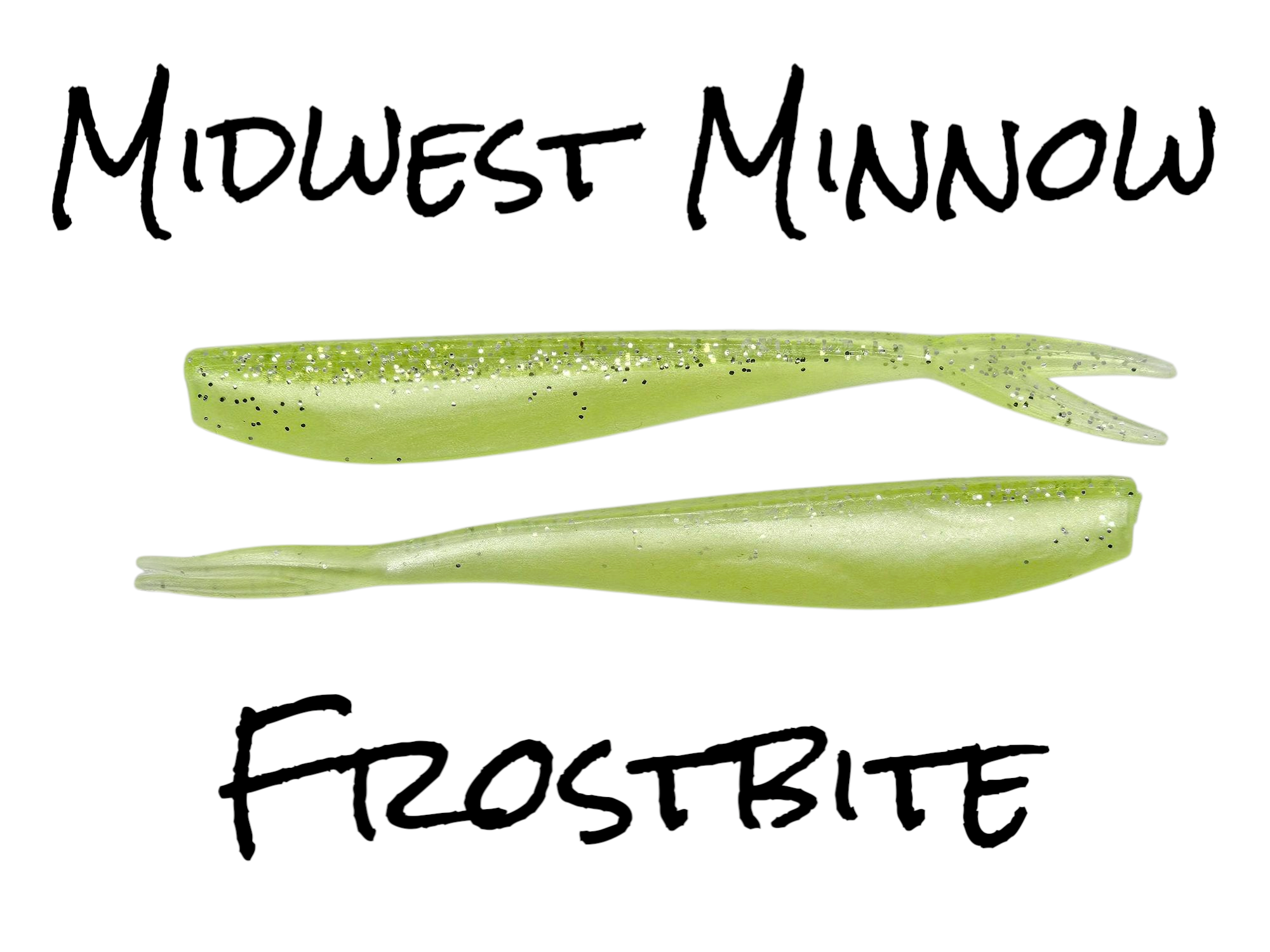Frostbite - Midwest Minnow 4'' Soft Plastic Split Tail Minnow
