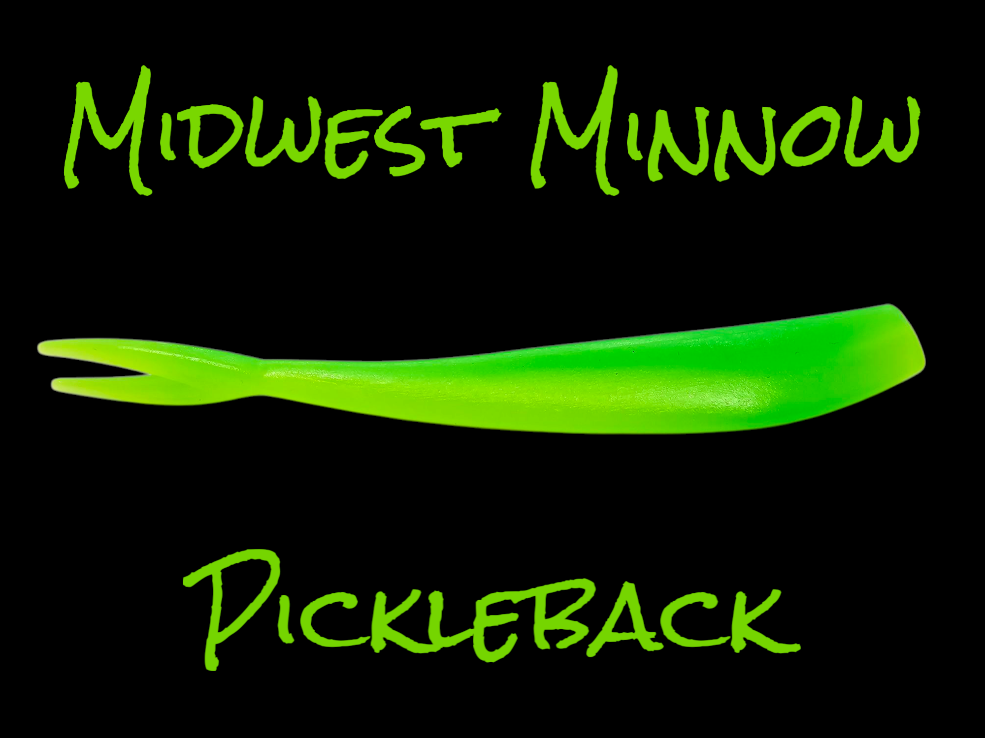 Pickleback - Midwest Minnow 4'' Soft Plastic Split Tail Minnow