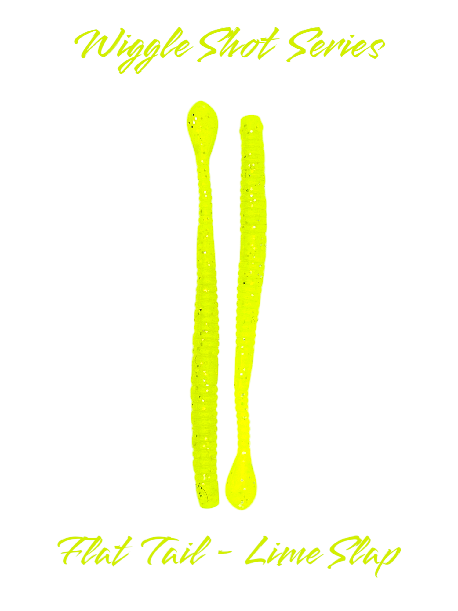 Wiggle Shot Series 4.5''  Soft Plastic Flat Tail Worm 