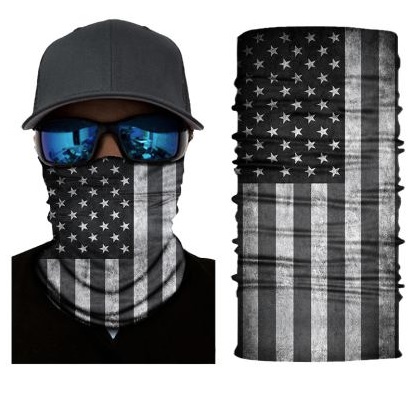 American Flag Neck Gaiter – UV, Wind & Insect Protection | Live Two Fish