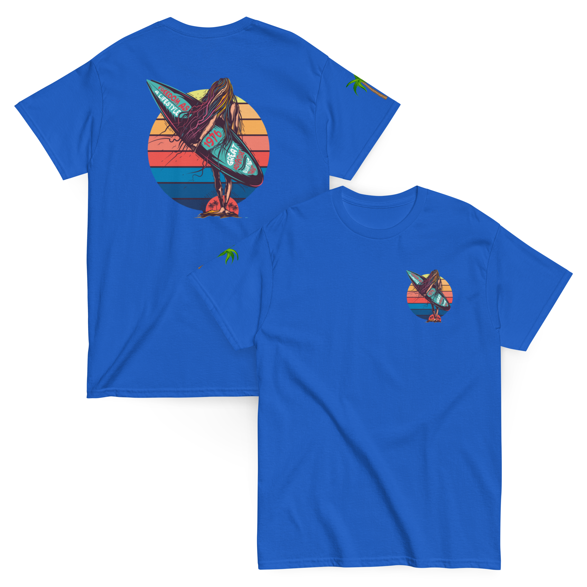 Retro Surf Girl T-Shirt