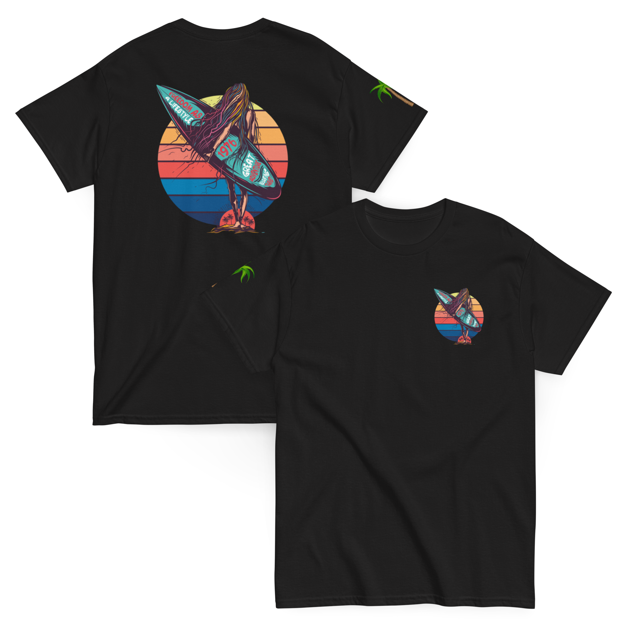 Retro Surf Girl T-Shirt