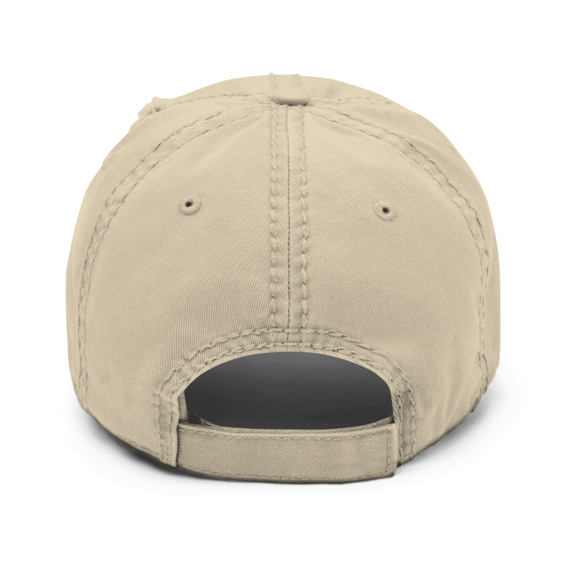 Palm Tree Embroidered Beige Cap