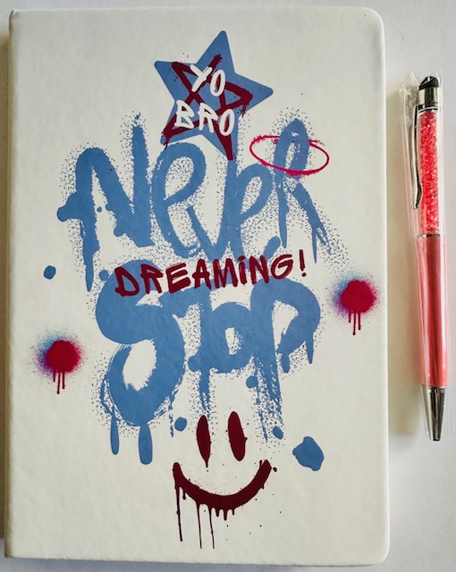 Yo Bro Never Stop Dreaming - Motivational Notebook and Pen Set