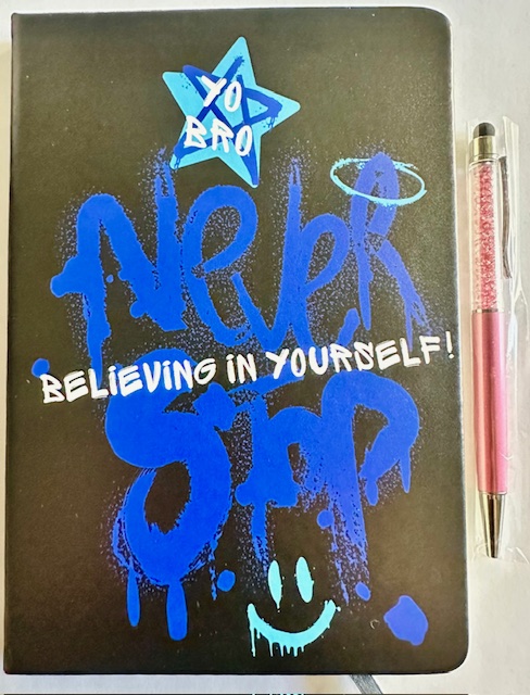 Yo Bro Never Stop Believing in Yourself! - Inspirational Notebook and Pen Set