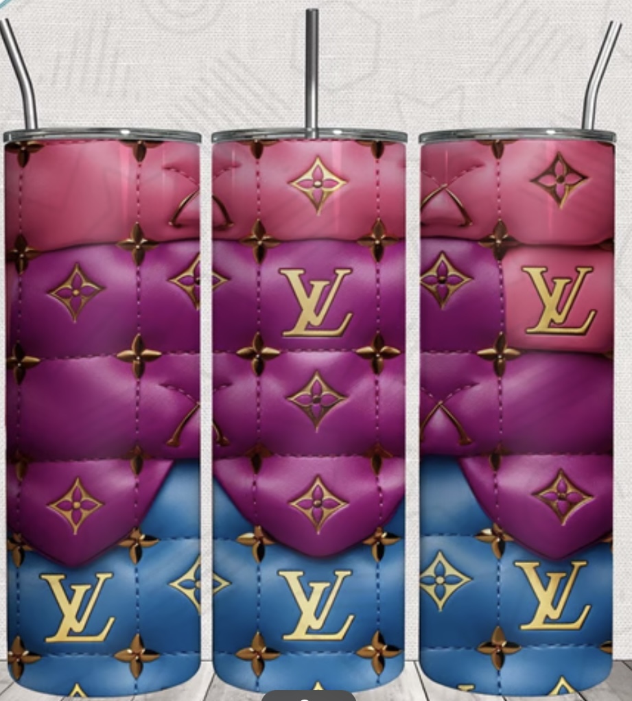 LV Pink, Purple, Blue Tumbler