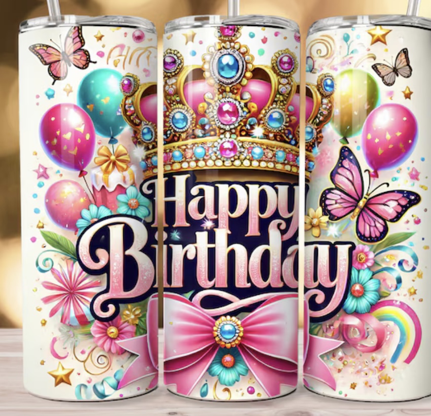 Birthday-themed Stainless Steel Tumbler