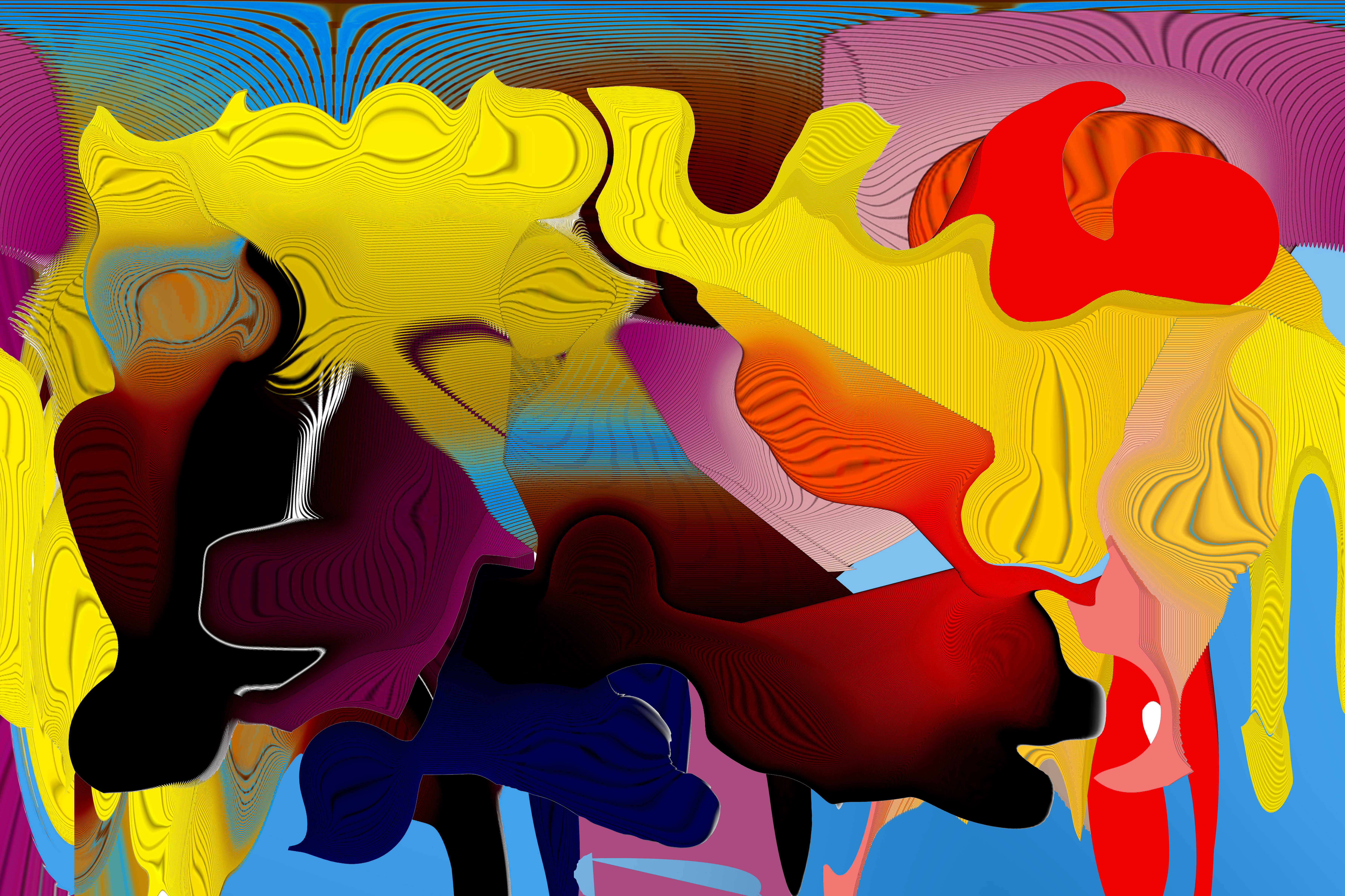 Abstract Art Canvas 36"x24"