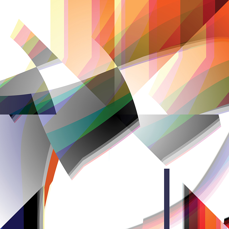 A vibrant piece of modern art 24"x 24" Fine Art paper