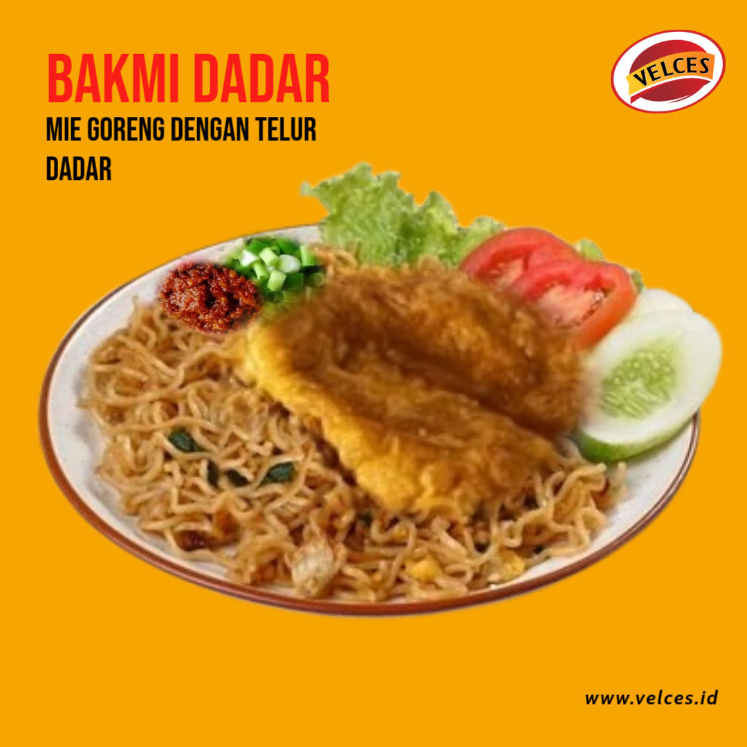 Bakmi Dadar Velces + Bakwan