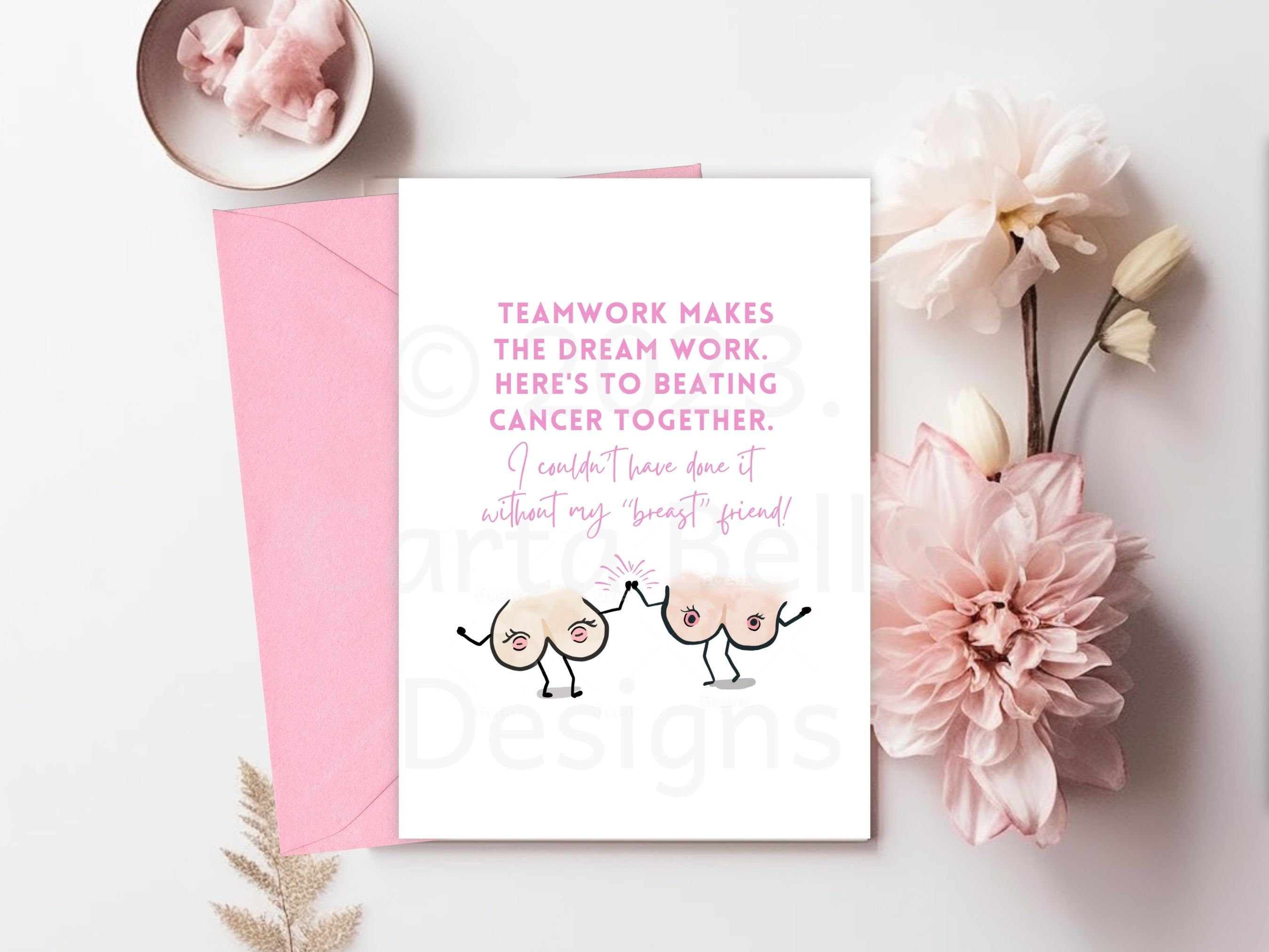 Breast Cancer Support Card - Heartfelt Encouragement for Survivors and Warriors