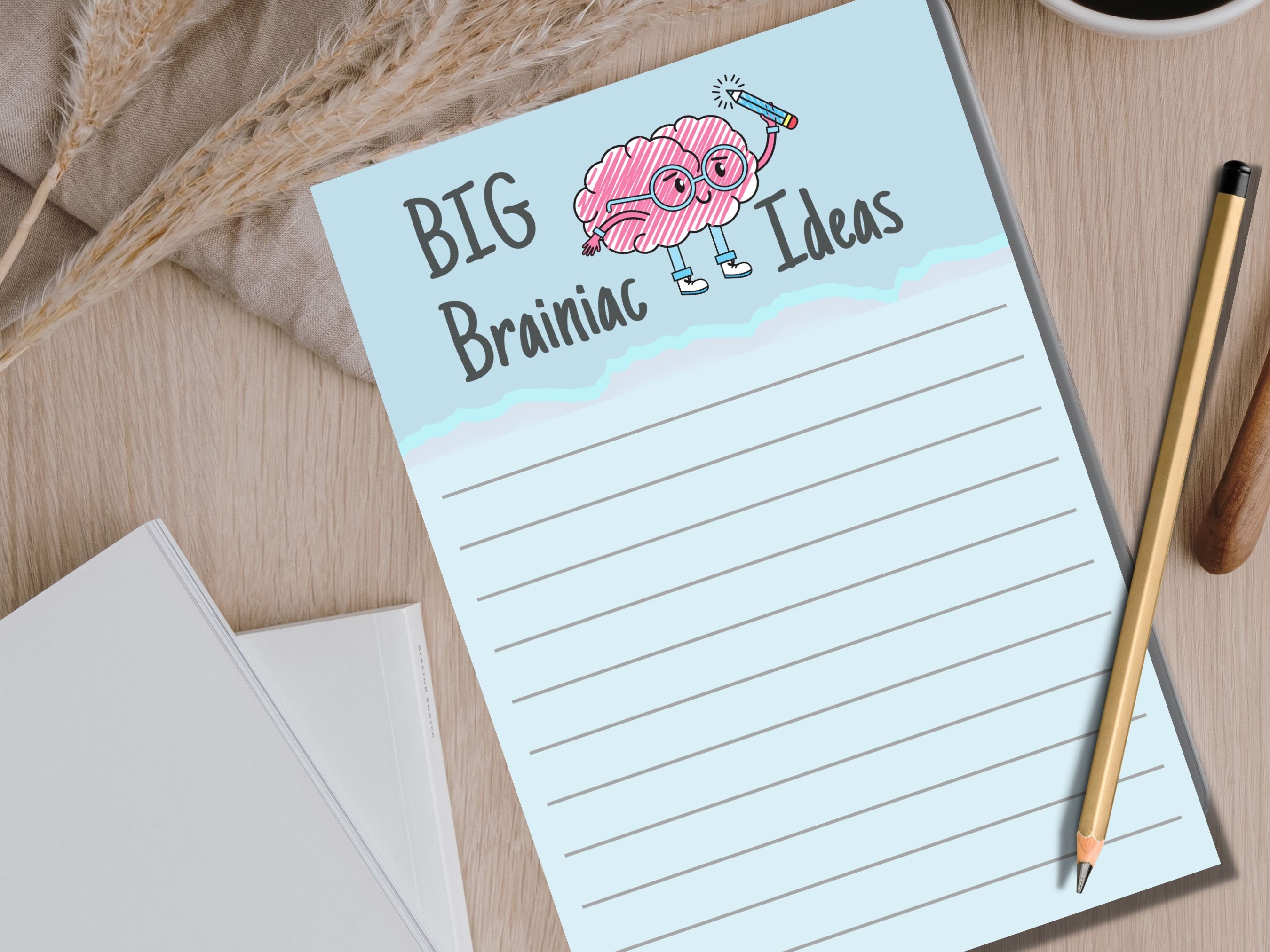 Big Ideas Notepad - Brainiac Ideas Stationery for Capturing Thoughts