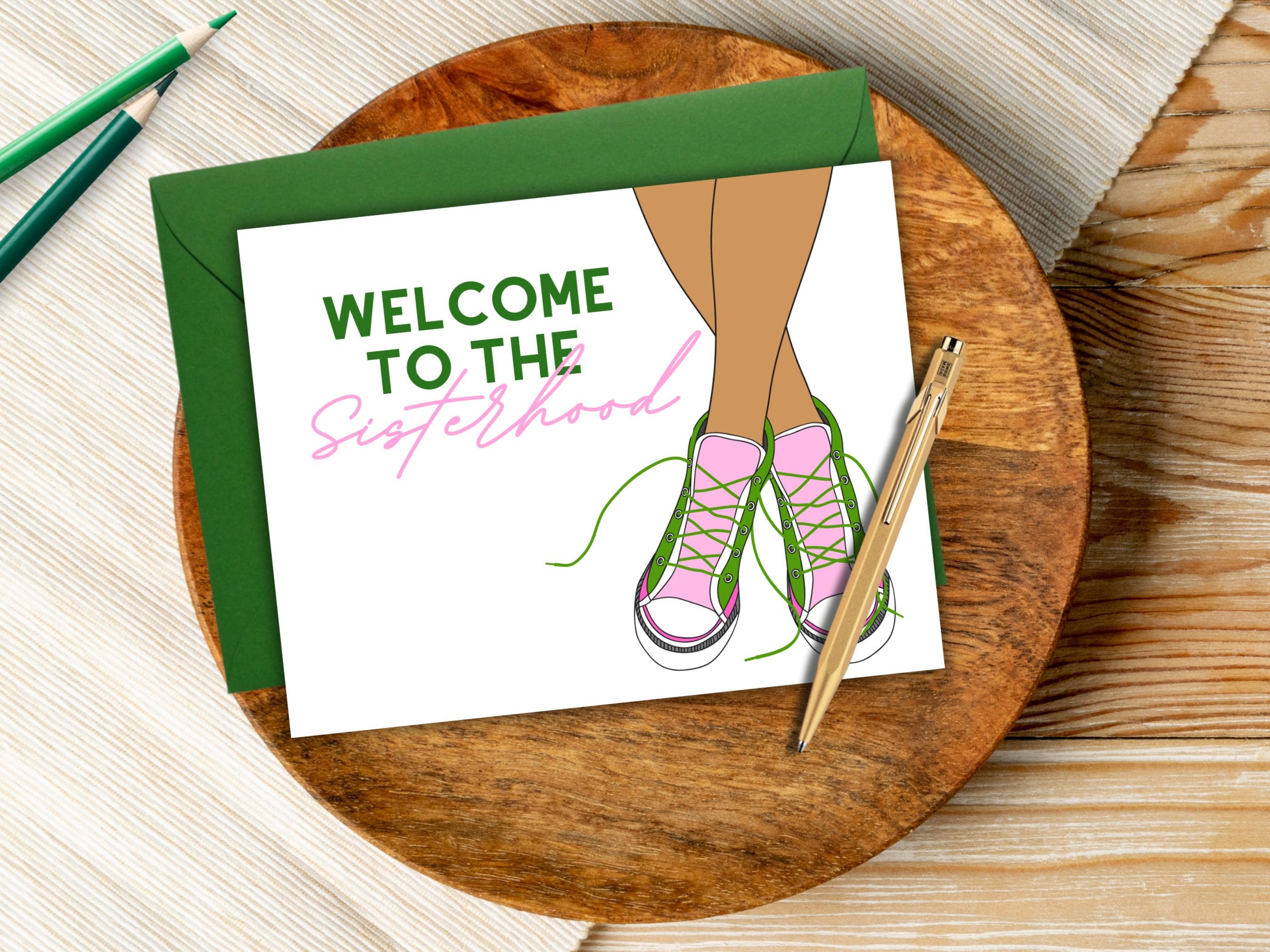 Sisterhood Welcome Notecards - Playful Gifts for New Sorors