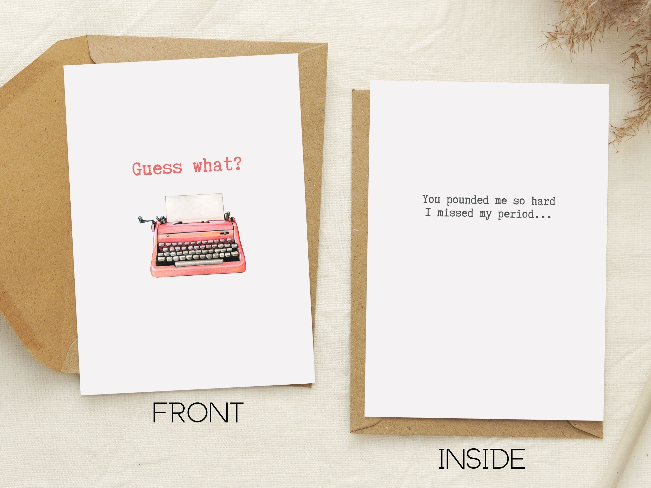 New Daddy Pregnancy Announcement Card - Funny "Guess What" Card for Husband