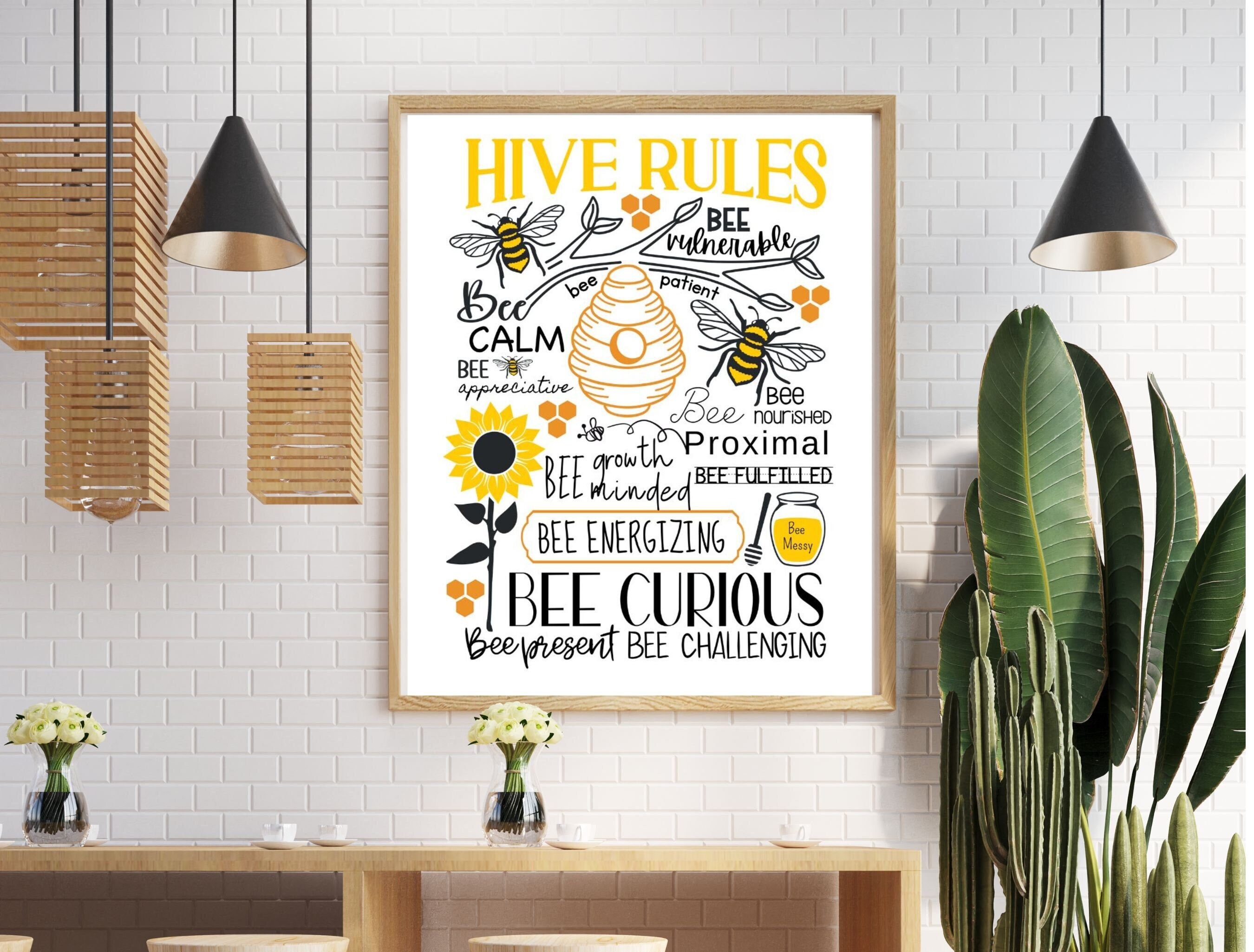 Bee-Inspired Growth Mindset Poster - Digital Download for Office & Classroom Decor