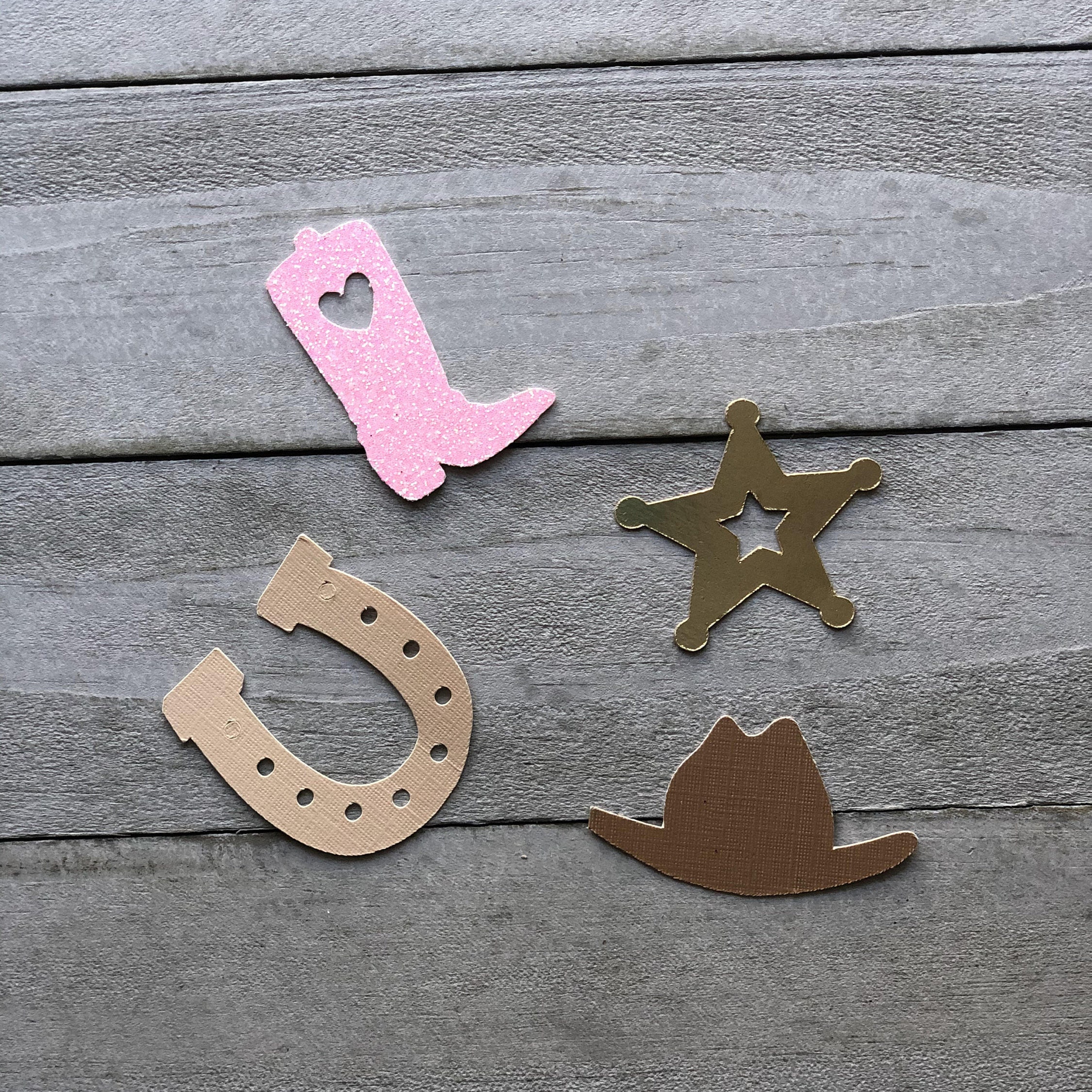 Adorable Cowgirl Confetti Set - 100-Piece Decor for Birthdays, Baby Showers & Nashville Events