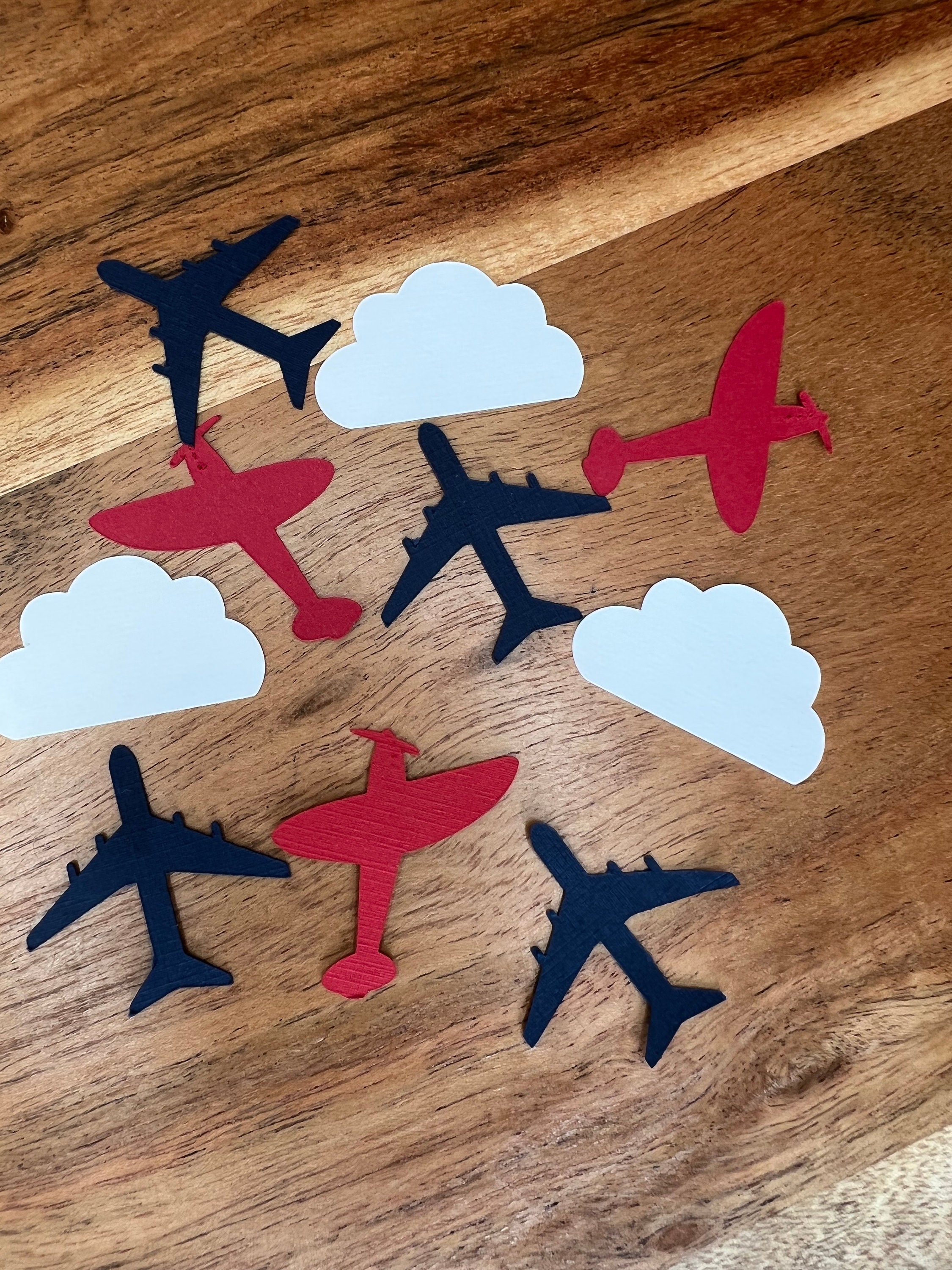 Aviation-Themed Airplane Confetti Pack - 100-Piece Decor for Birthdays & Events