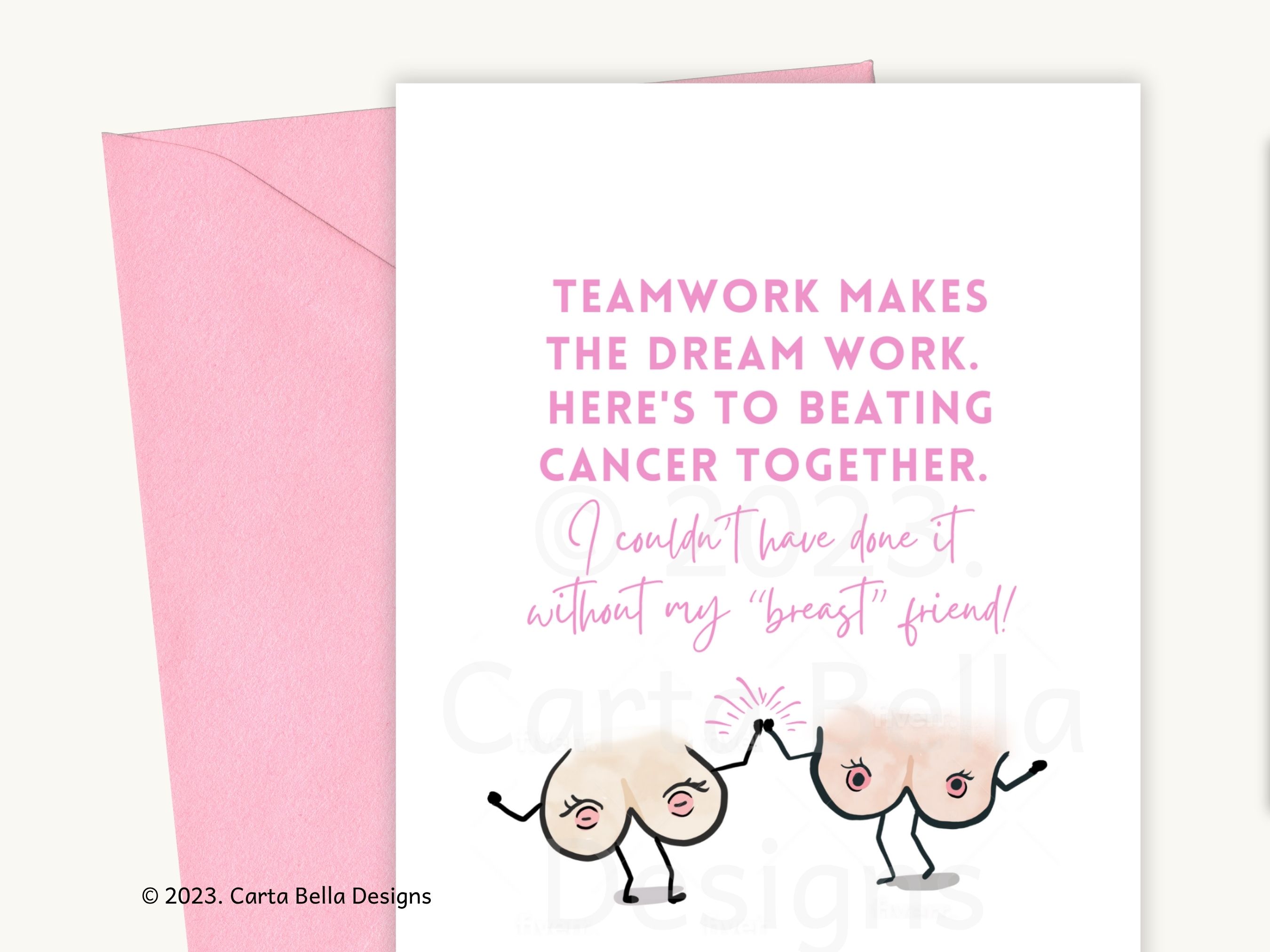 Breast Cancer Support Card - Heartfelt Encouragement for Survivors and Warriors