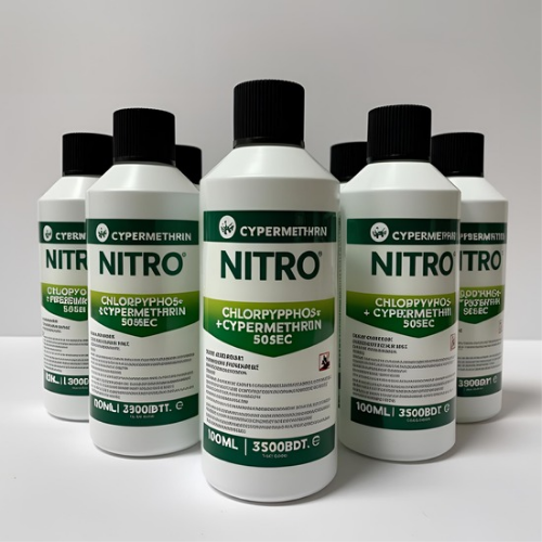 NITRO Chlorpyriphos+Cypermethrin 505 EC, 100ml, 24 Piece 3500 BDT