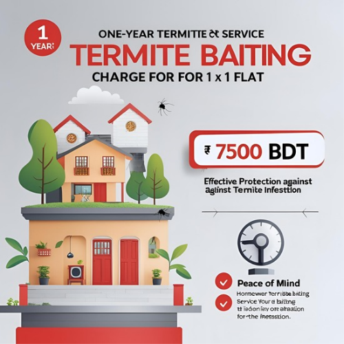 Termite Baiting Service for One Year subscription for 1 flat 7500/-