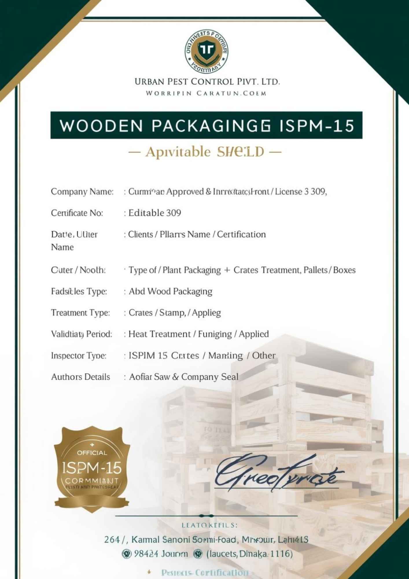 ISPM-15 Wooden Packaging