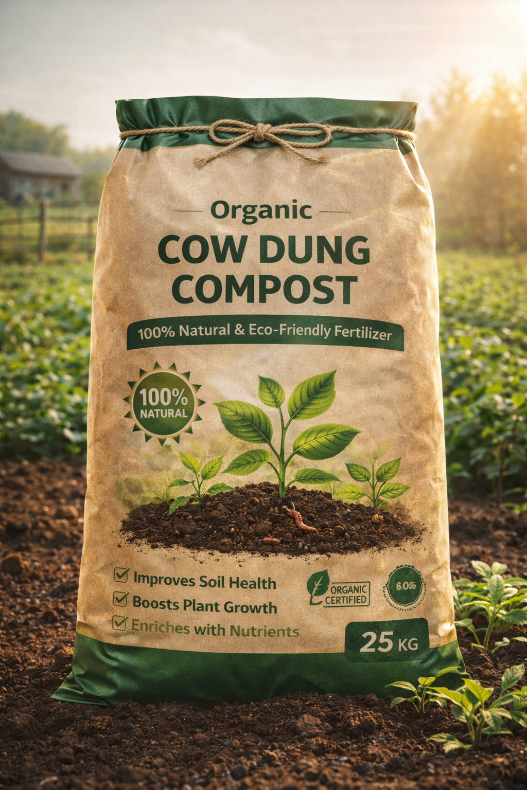 Organic Cow Dung Compost 25kg