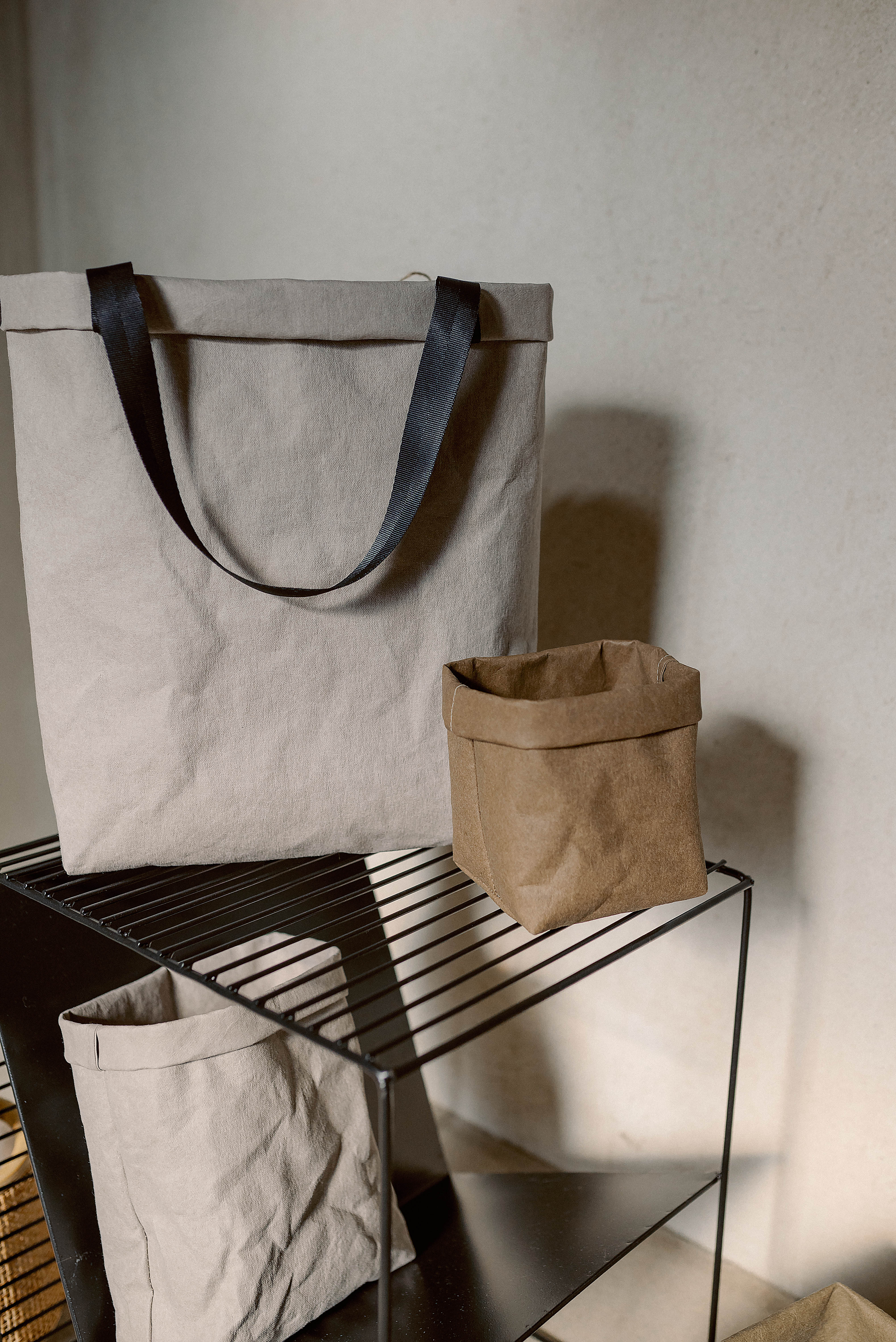 Popierinės odos krepšiukai