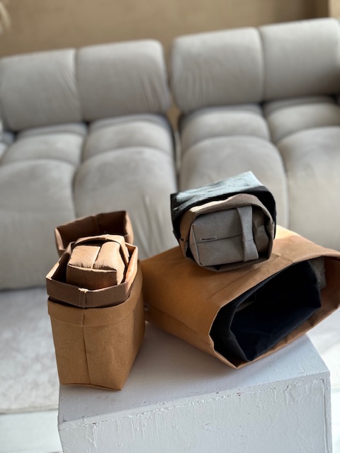 Plaunamo popieriaus krepšiukai