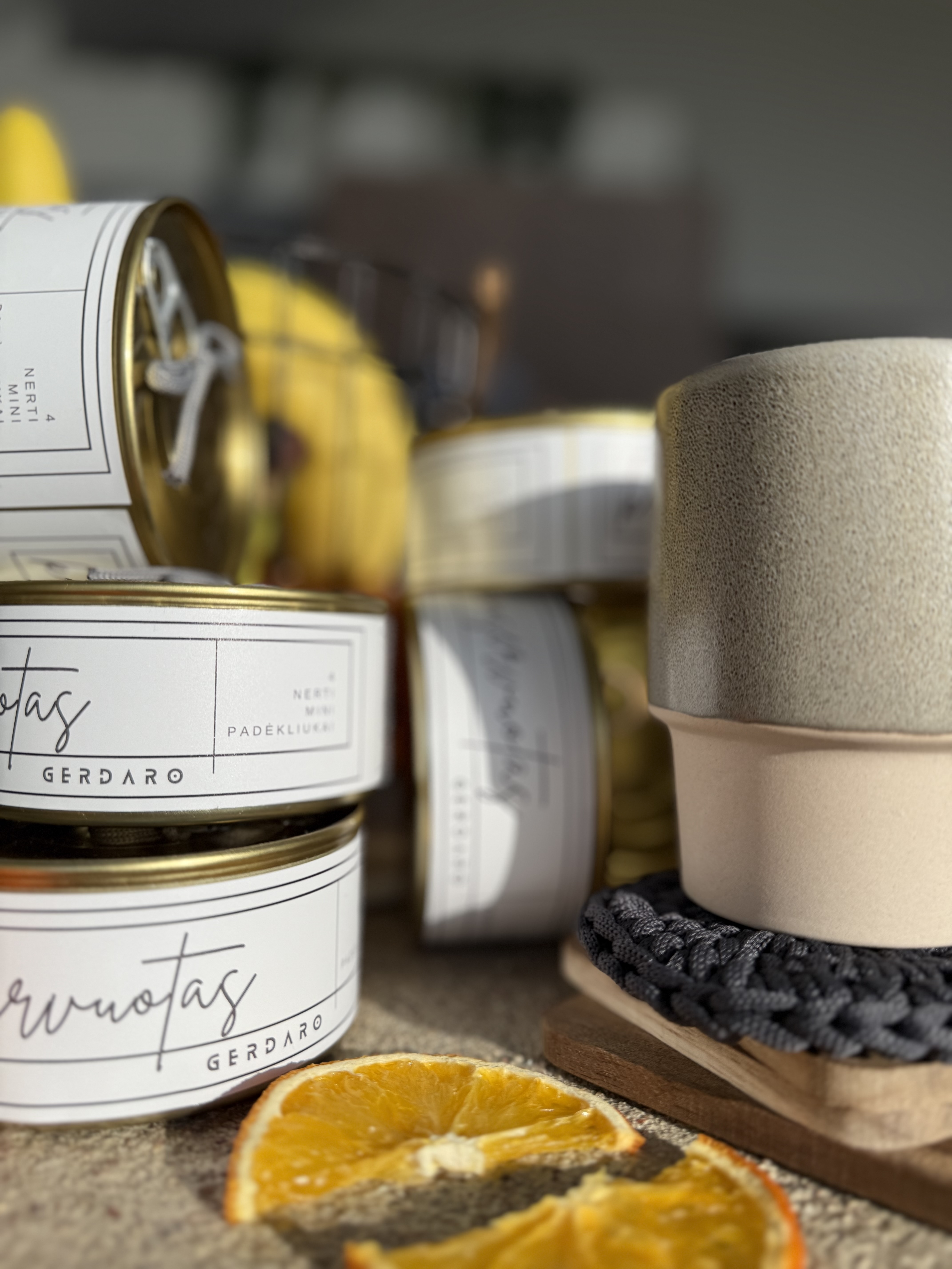 Mini nertų padėkliukų konservas 