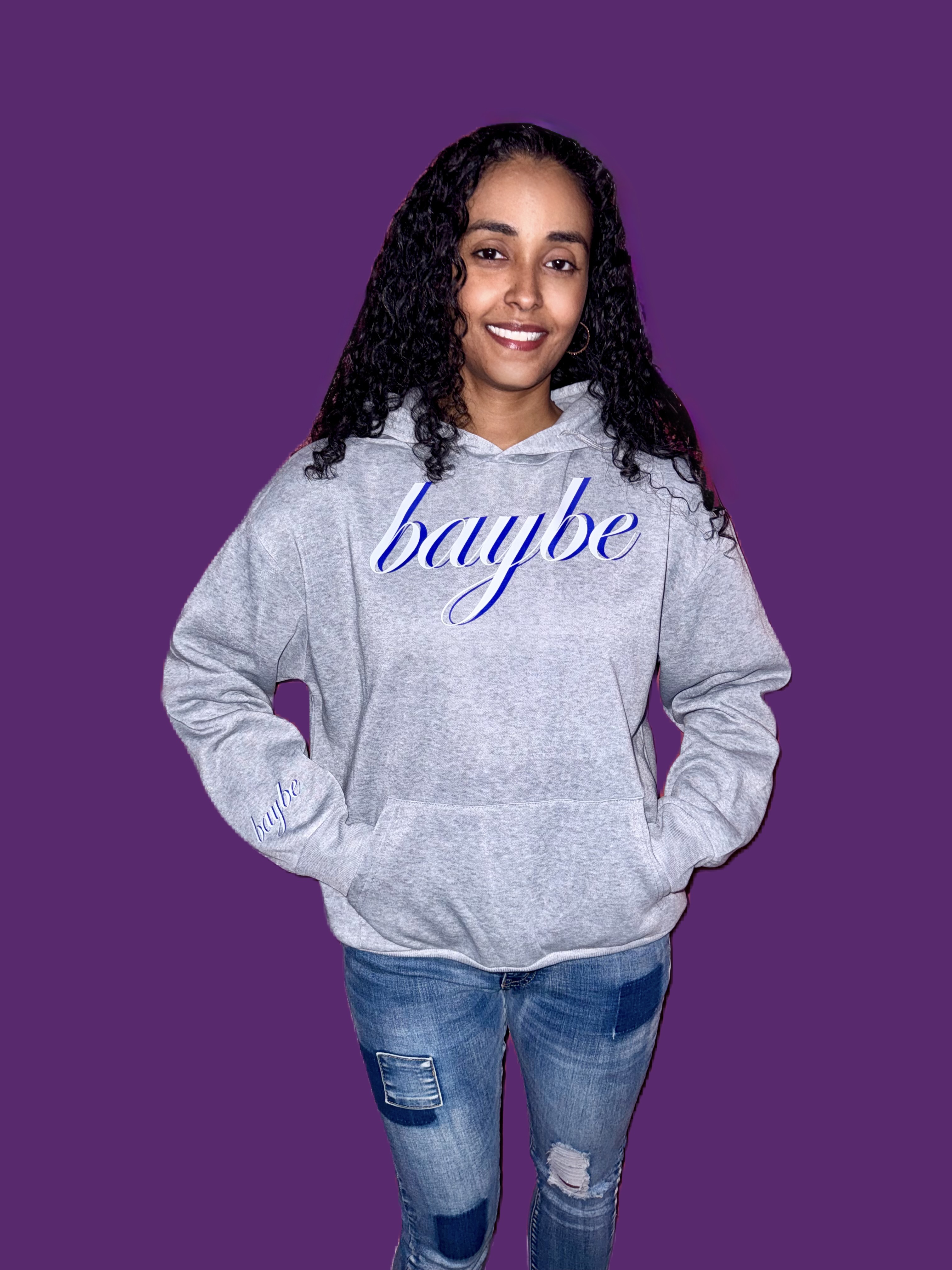 BAYBE Hoodie Purple