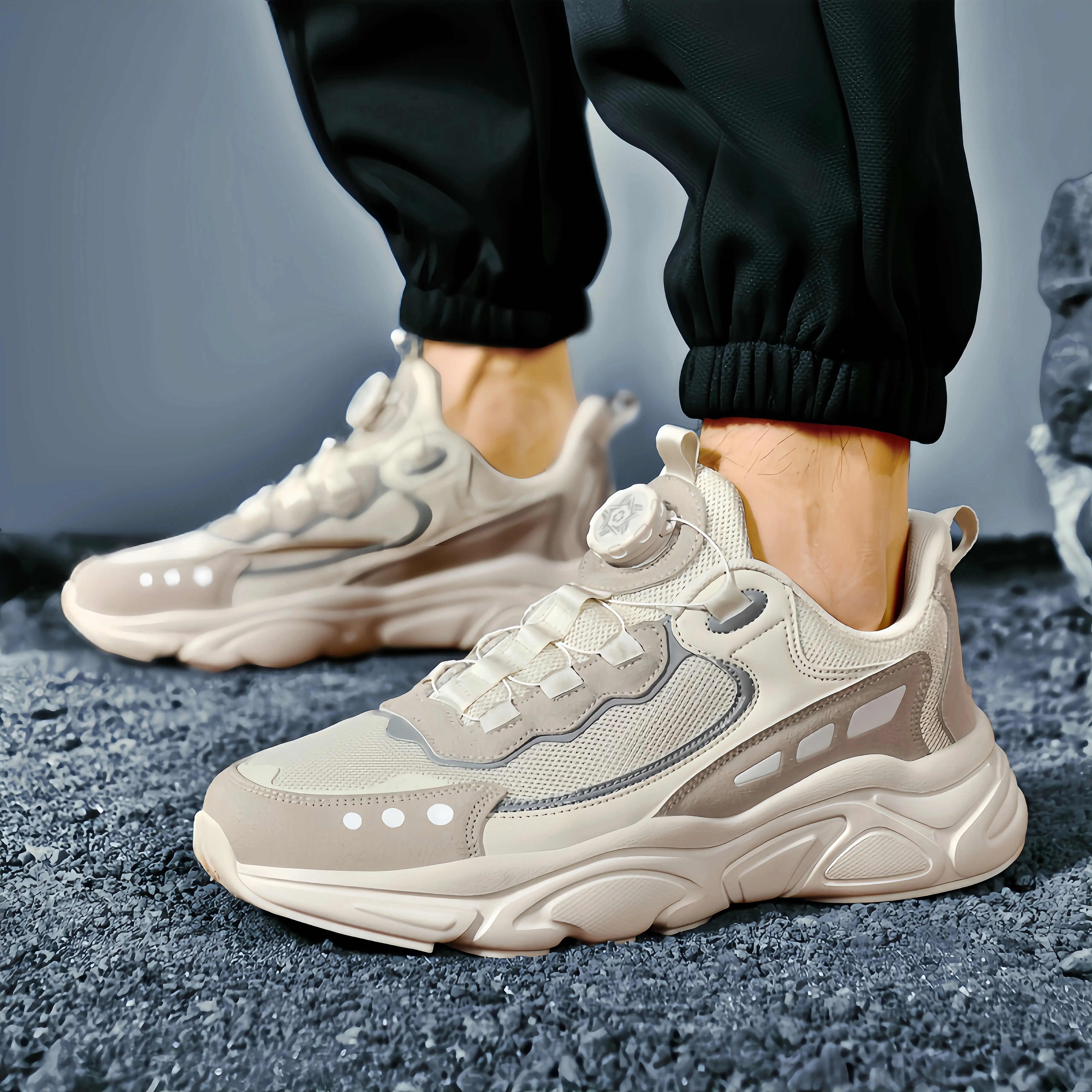 Trendy Sports Shoes with Thick Sole