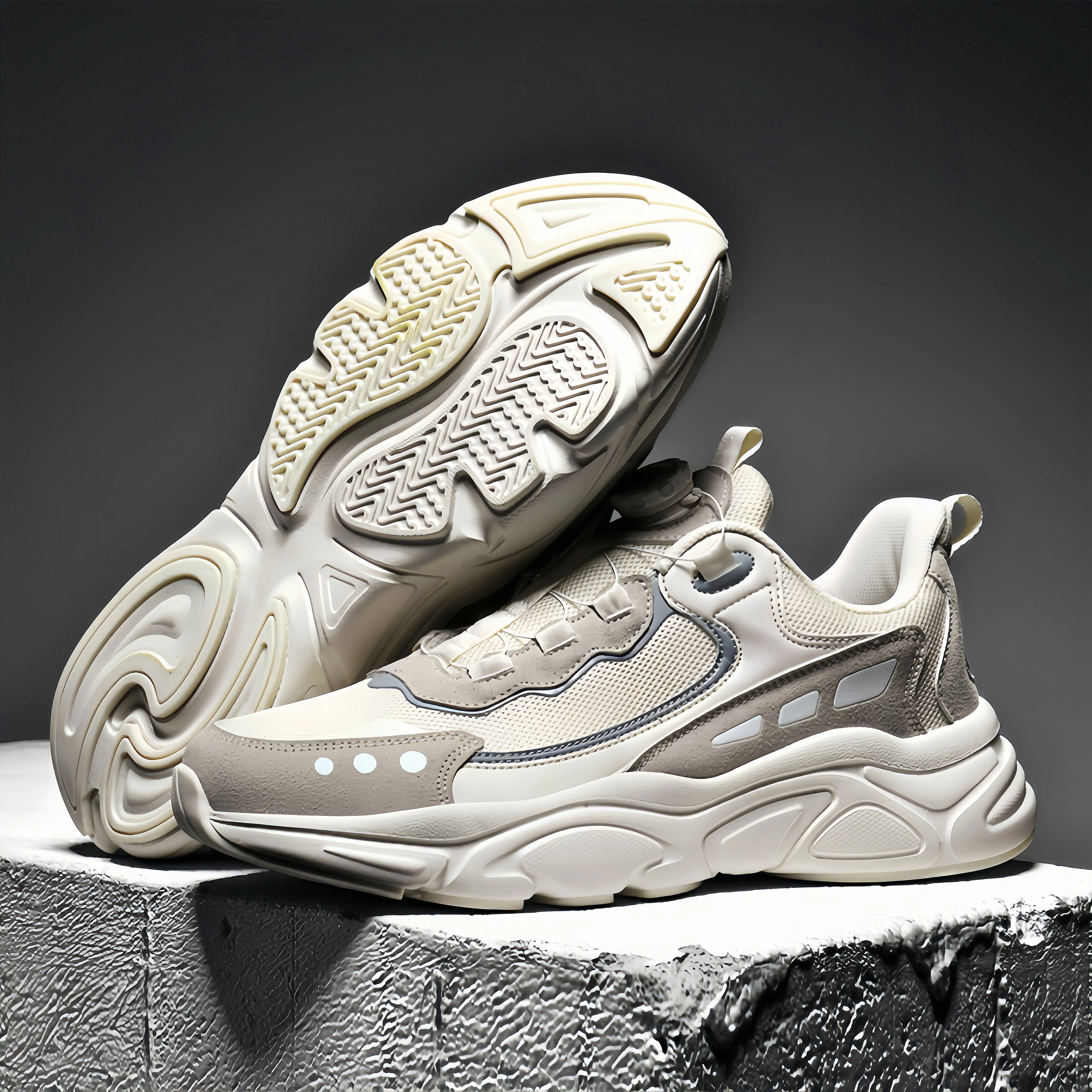 Trendy Sports Shoes with Thick Sole