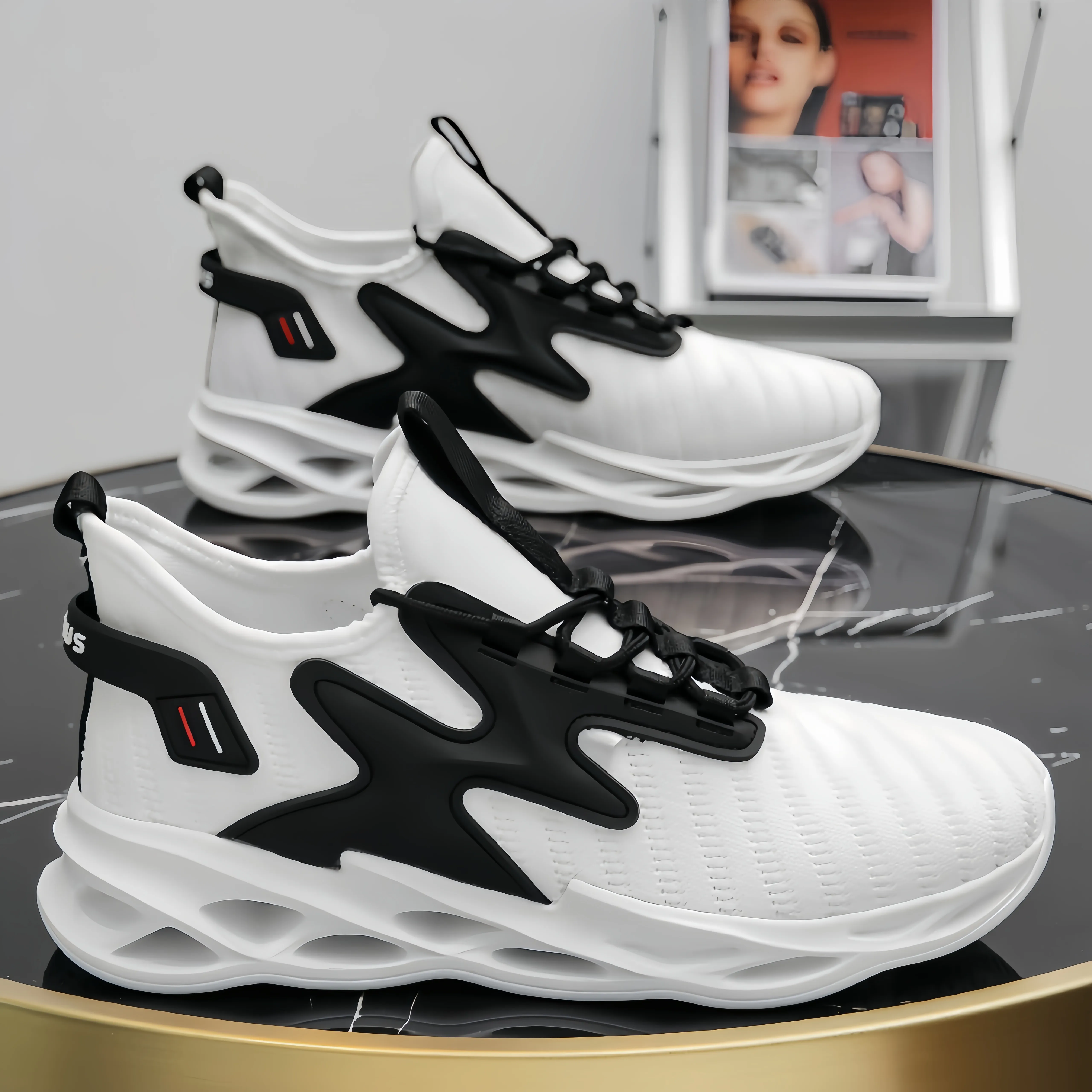  Lightweight Basketball Safety Shoes, Comfortable Casual Sports Shoes for Men