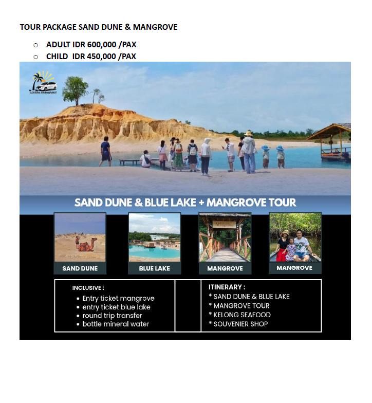 Tour Package Sand Dune & Mangrove