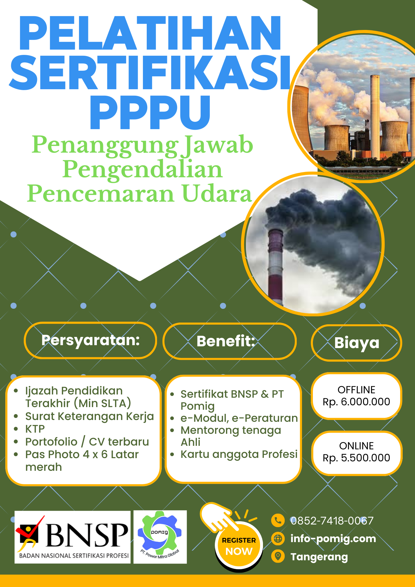 Penanggung Jawab Pengendalian Pencemaran Udara / PPPU