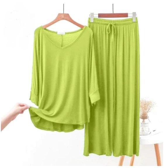 Lime Green Pajama Set