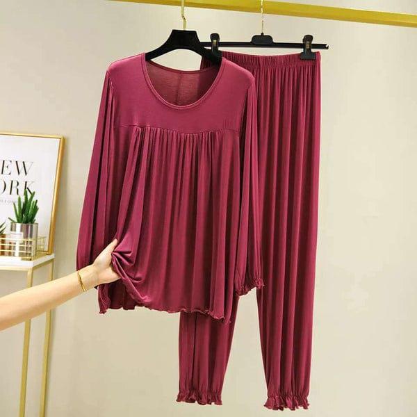 PLAIN PLAZZO RED