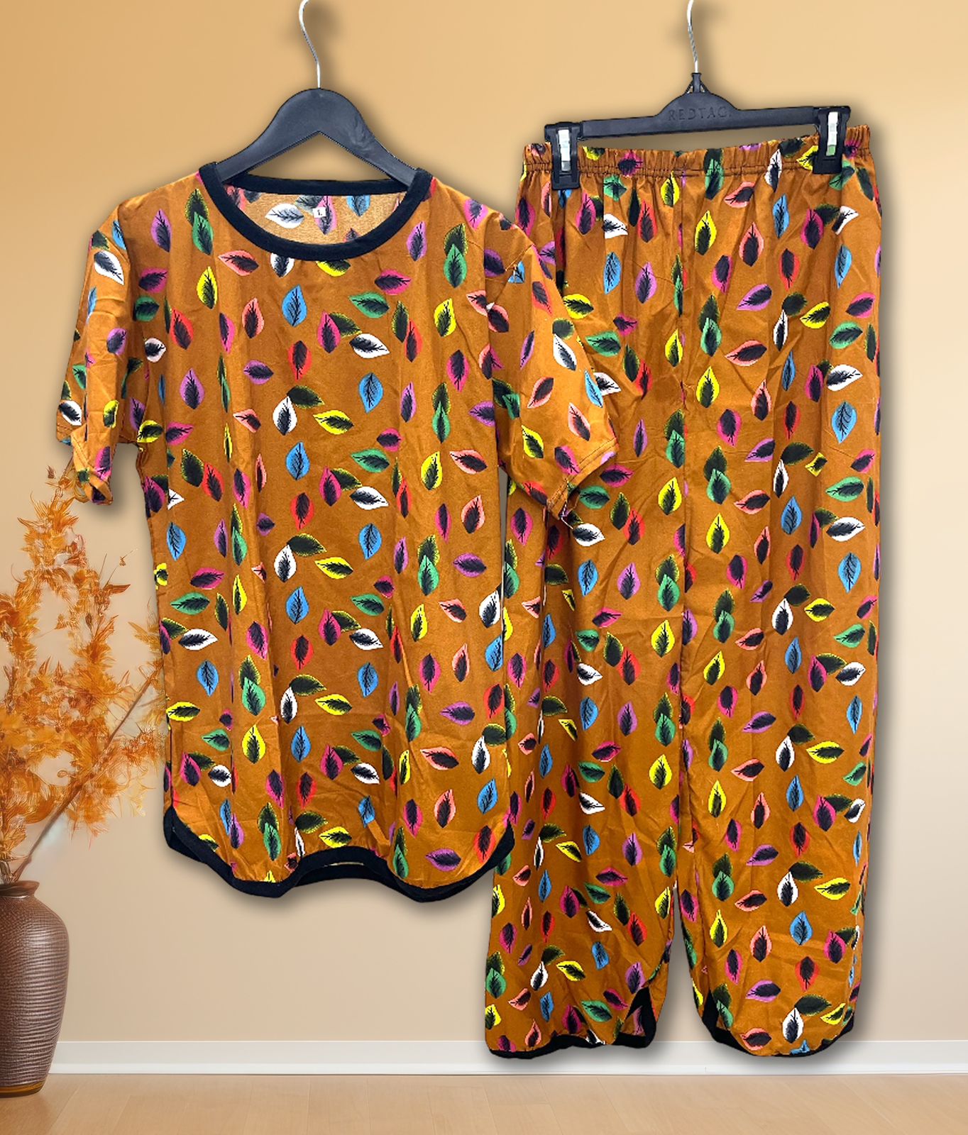 Colorful Patterned Pajama Set