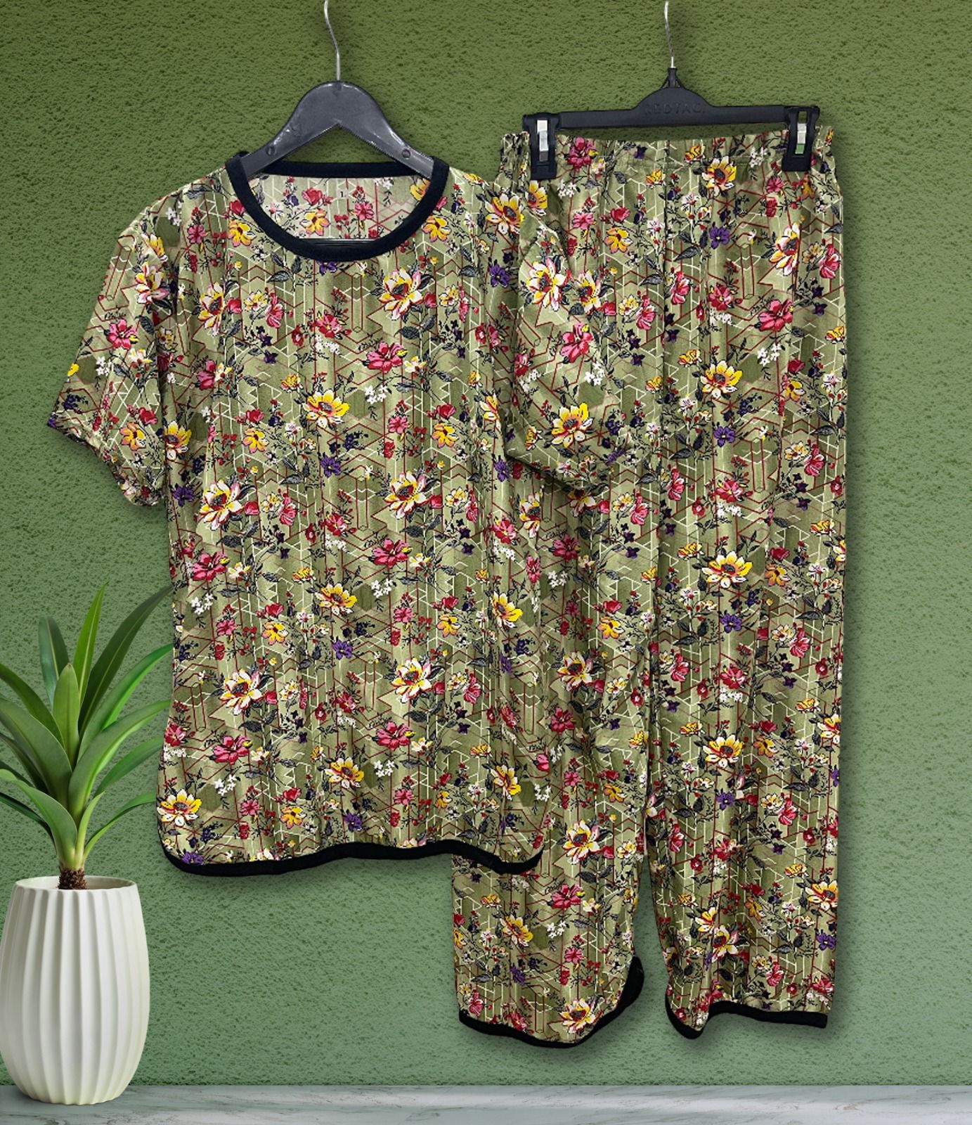 Floral Print Pajama Set