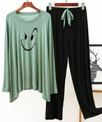 Smiley Face Loungewear Set