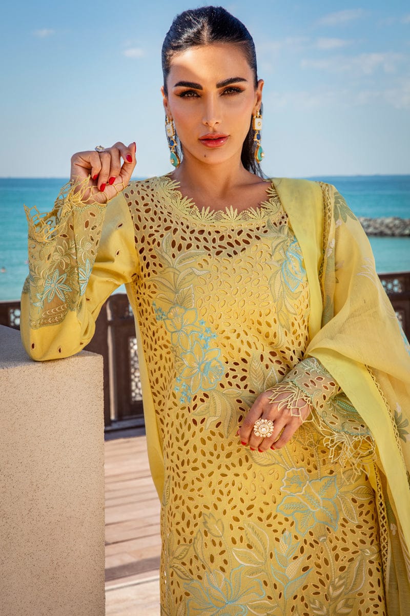 Elegant Yellow Embroidered Suit