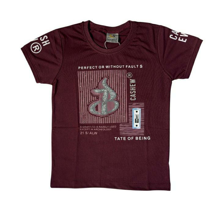 Burgundy Graphic T-Shirt