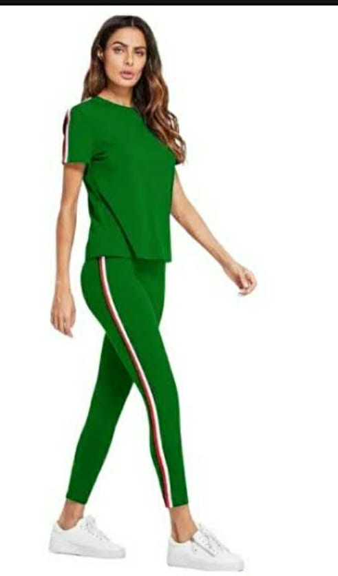 Green Two-Piece Sportswear Set
