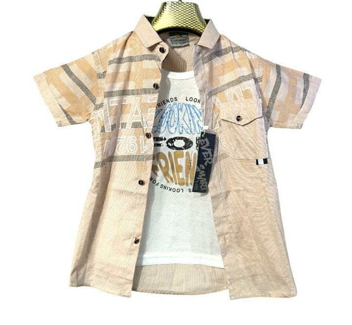 Boys' Short Sleeve Shirt and T-Shirt Set