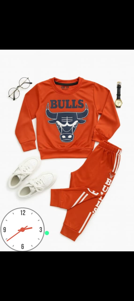 Bulls Kids Tracksuit Set