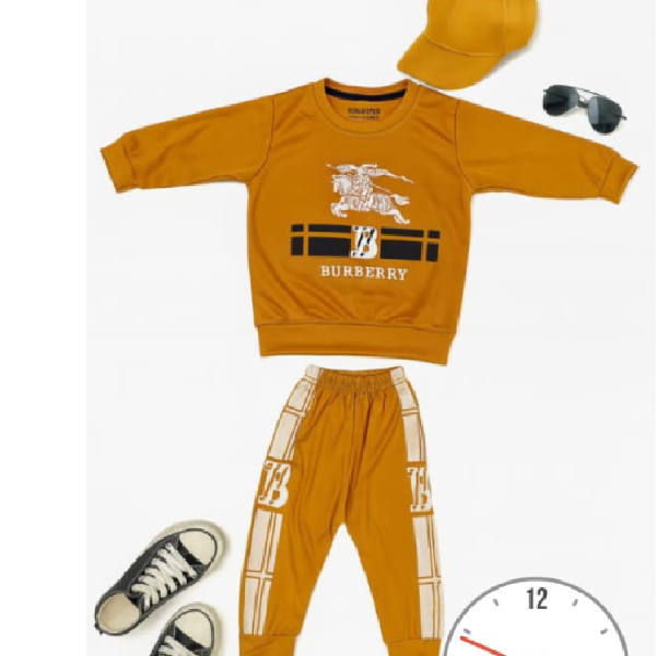 Kids Burberry-Inspired Outfit Set