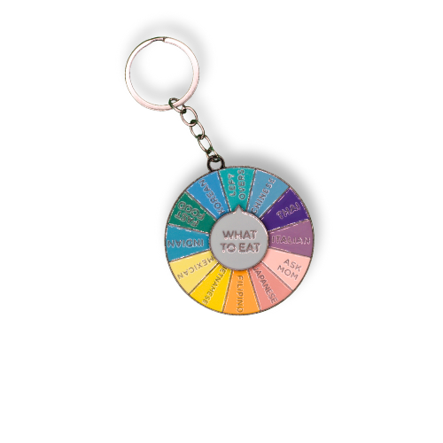 Rainbow Decision Wheel Keychain