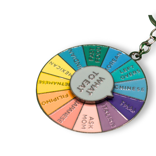 Rainbow Decision Wheel Keychain