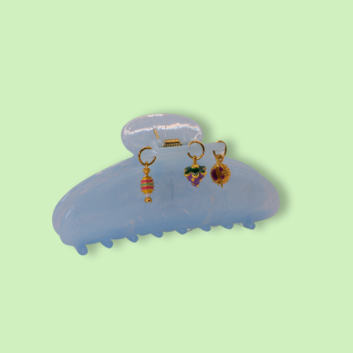Iridescent Blue Charm Claw